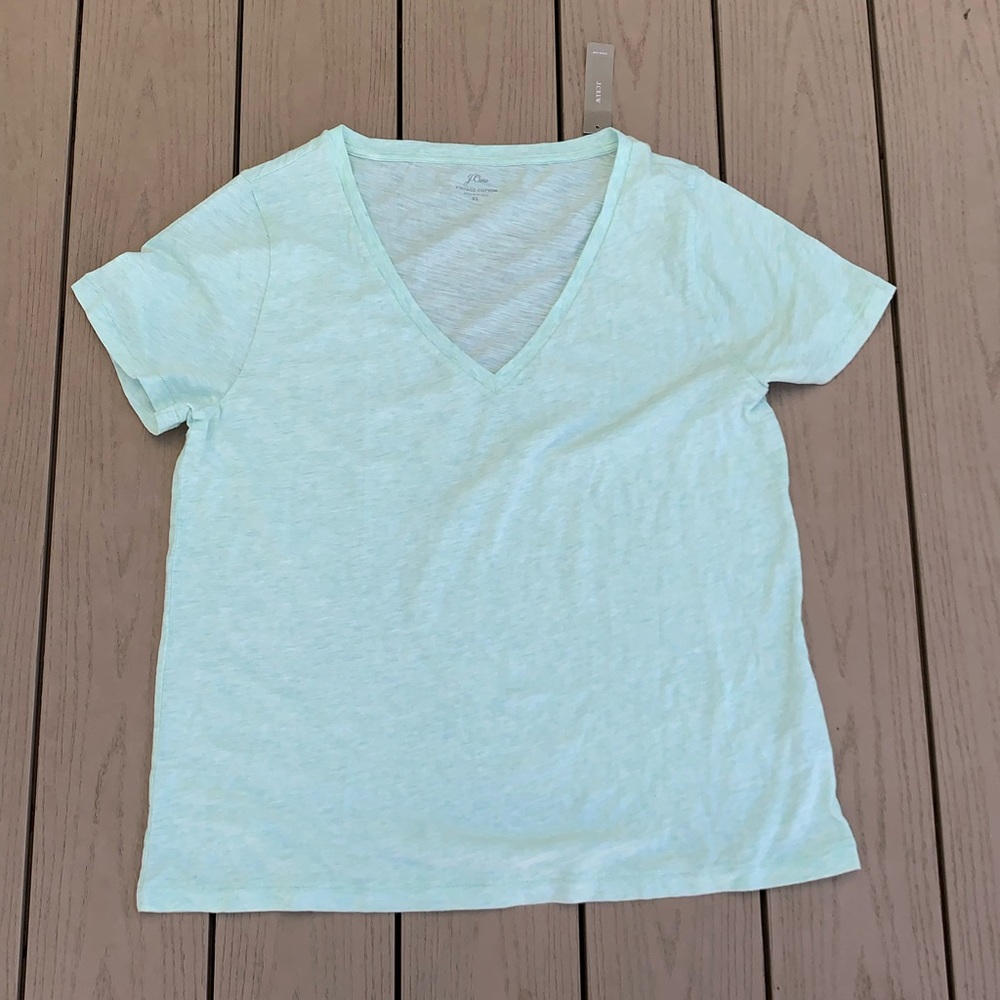 J Crew “vintage cotton” shirt XL heathery green women’s